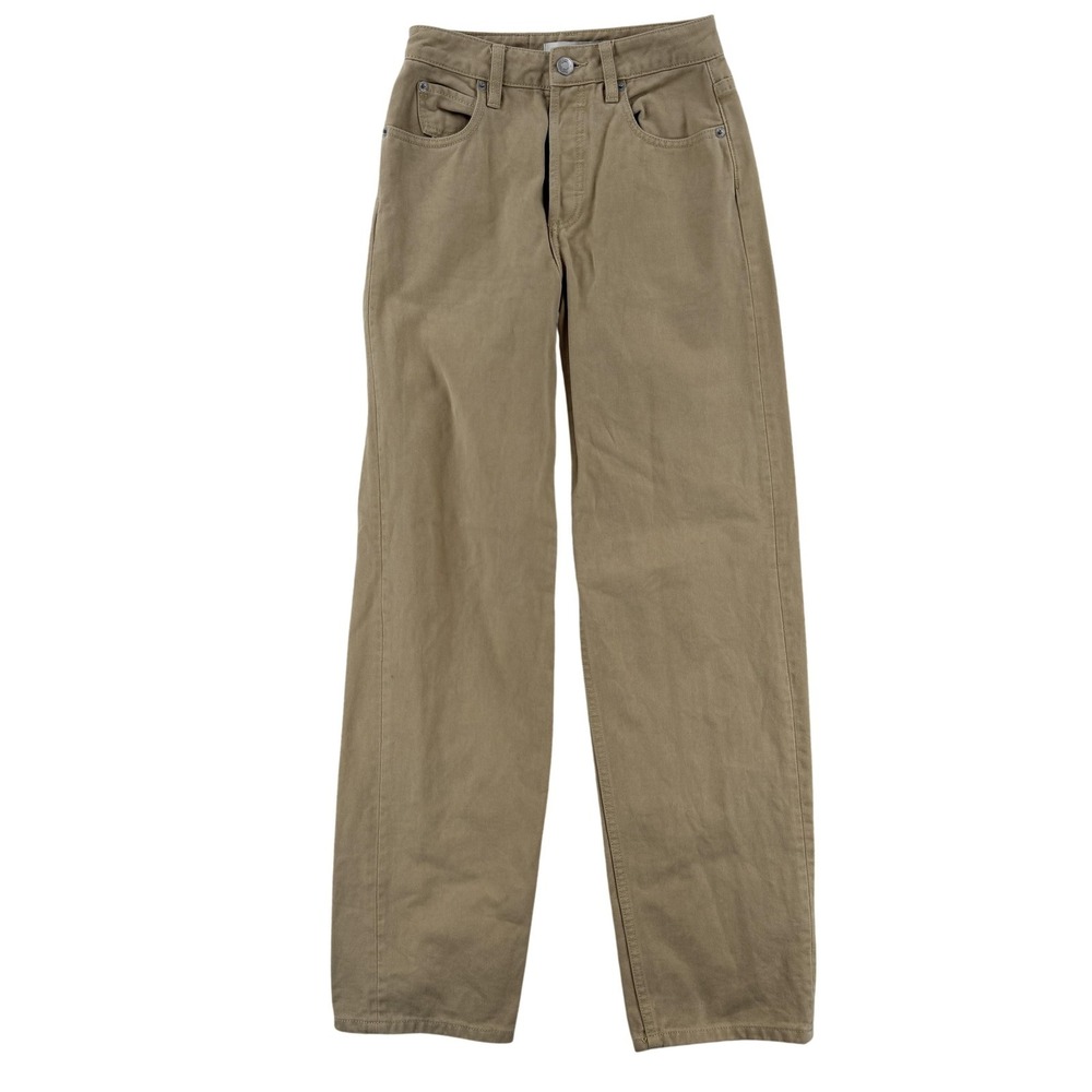 Kith Denim Jeans Womens 24 Beige‎ High Rise Straight Button Fly 24x31